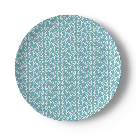 Slate Blue Ivy Manor China Plate Set