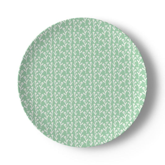 Mint Green Ivy Manor China Plate Set