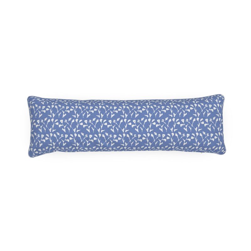 Genevieve Bolster Pillow in Blue