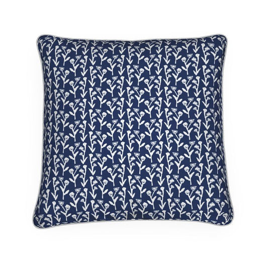 Ivy Manor Throw Pillow in True Navy