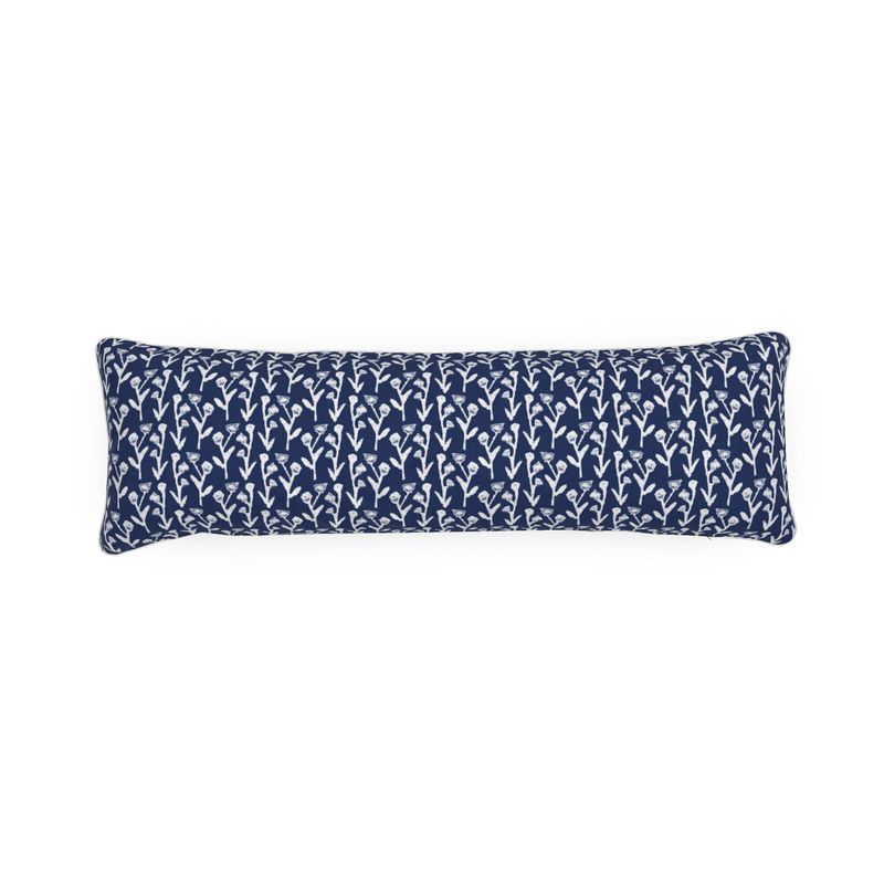 Ivy Manor Bolster Pillow in True Navy