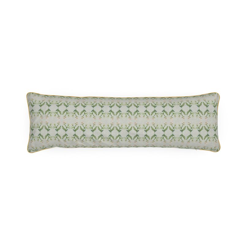 Petite Antonia Bolster Pillow in Sage & Pink