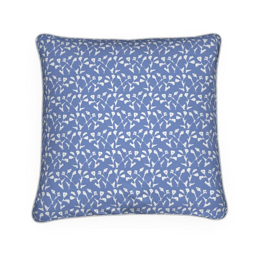 Genevieve Throw Pillow in Blue