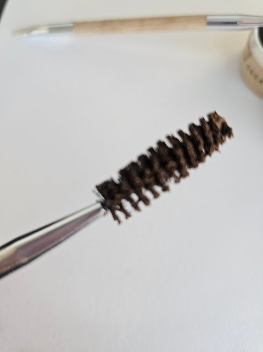 Eco Friendly Double Sided Bare Wood Brow & Mascara Brush