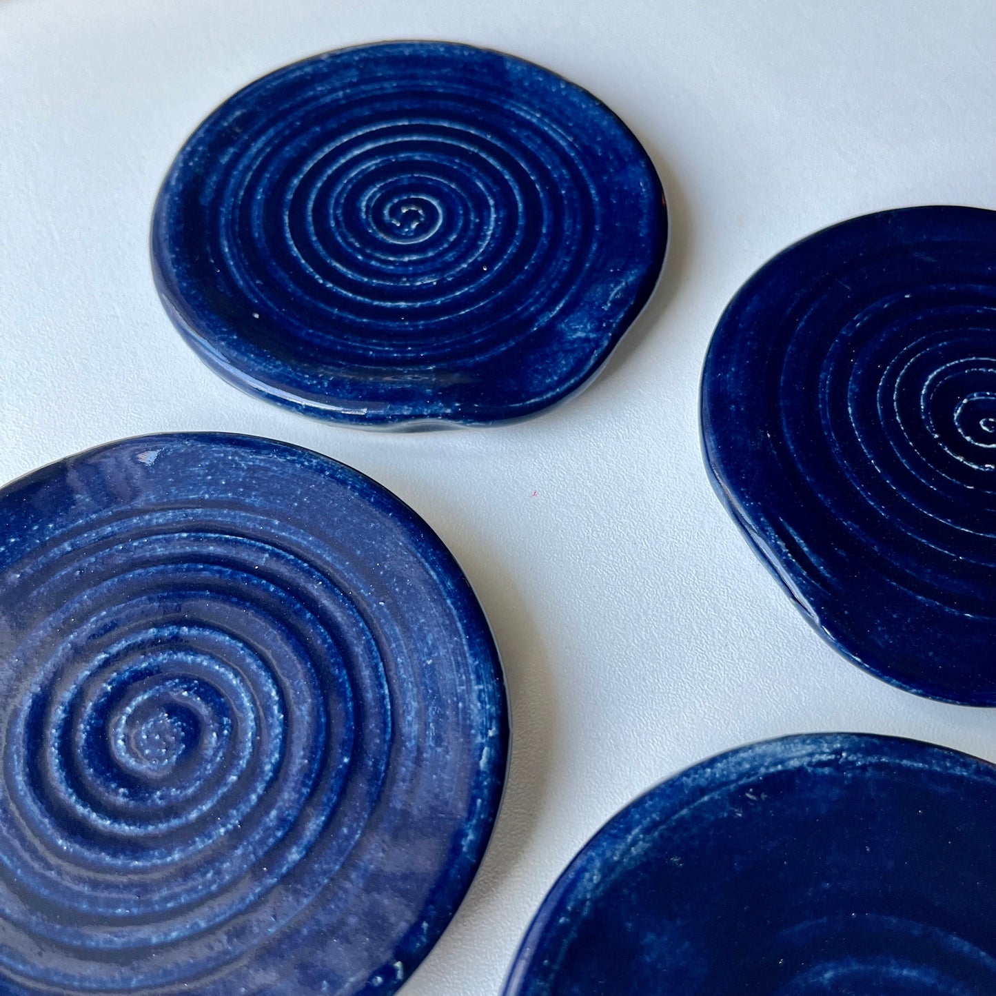 Blue Ceramic Kitchen Spoon Rest