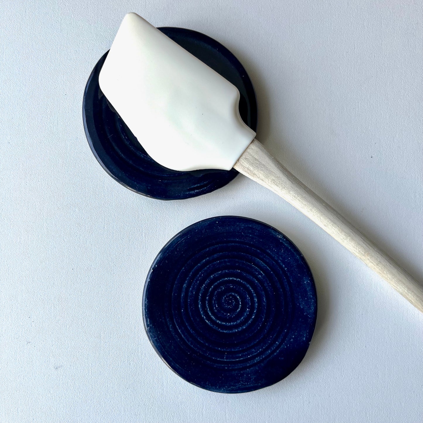 Blue Ceramic Kitchen Spoon Rest
