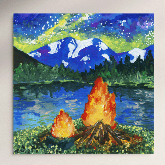 Campfire Painting | Fine Art Print