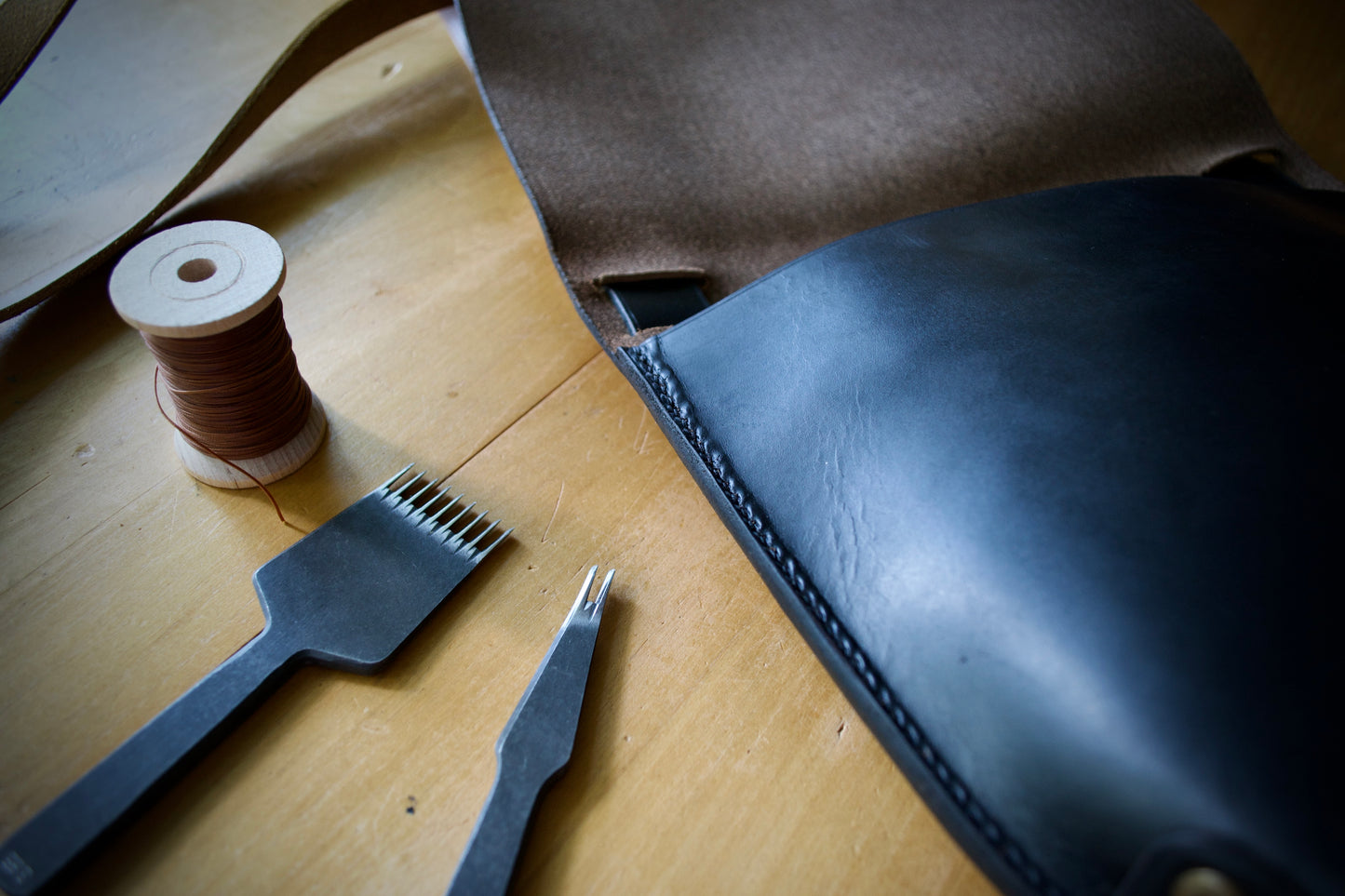 Classic Leather Crossbody Bag