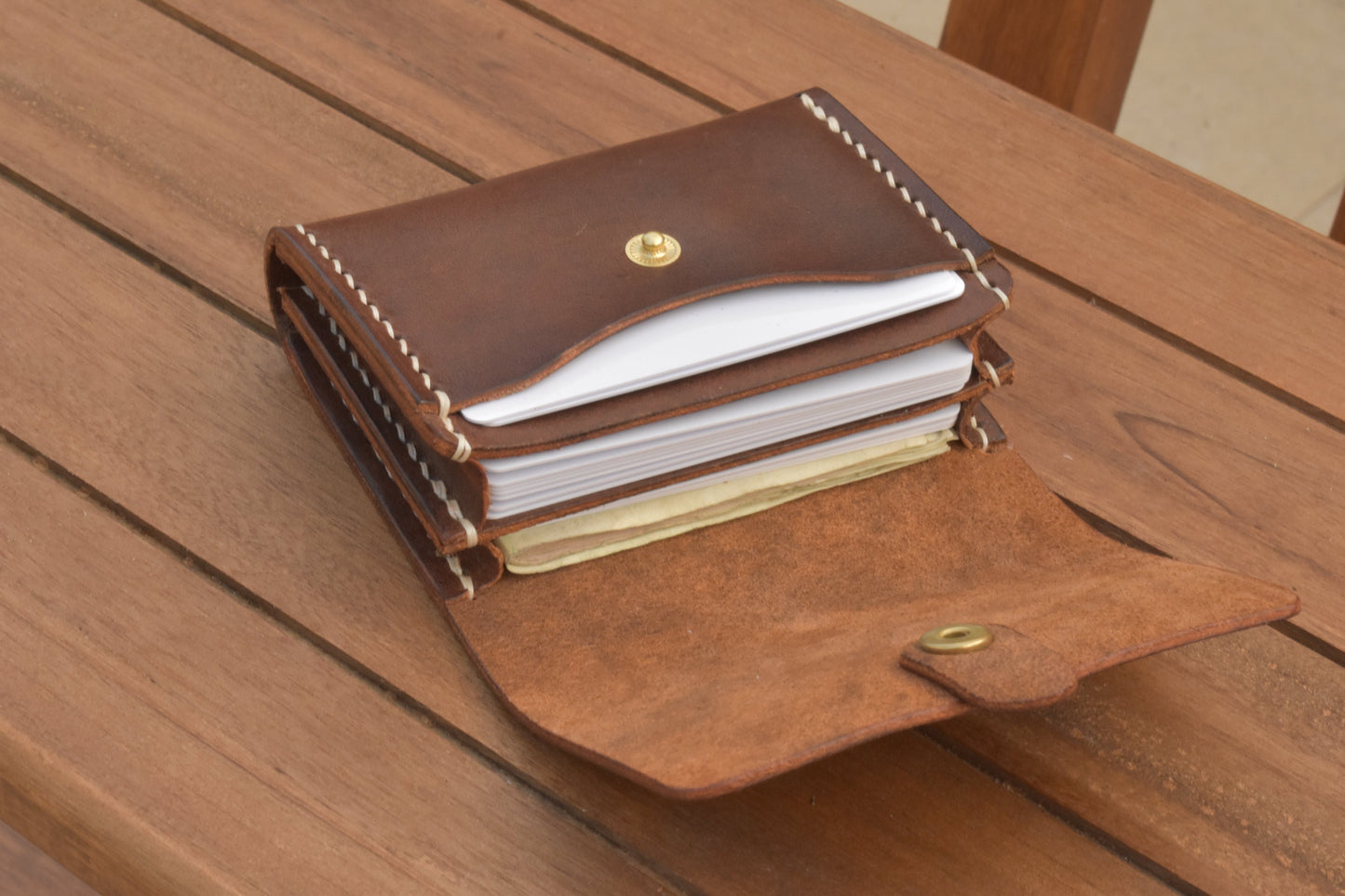 Double Gusset Snap Wallet
