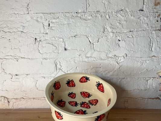 Dog Bowl | Cow & Strawberry
