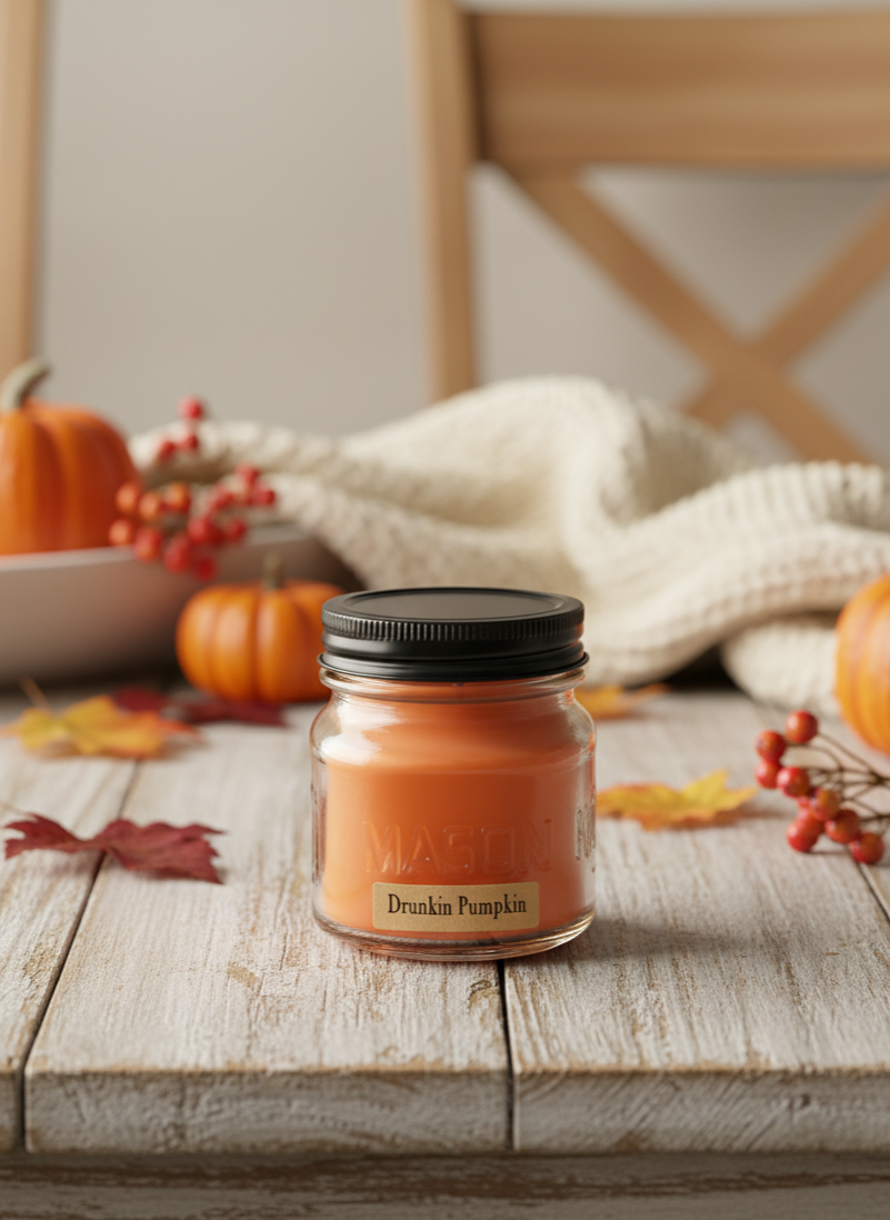 Drunkin Pumpkin Candle | Half Pint