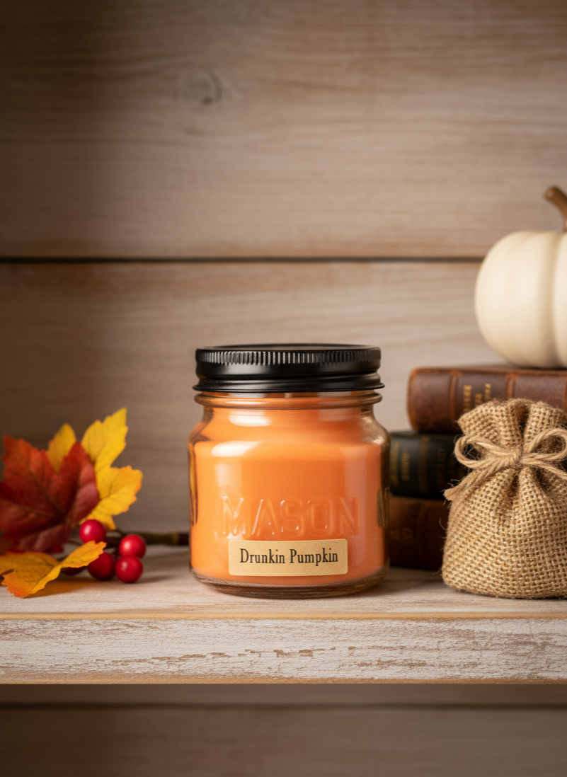 Drunkin Pumpkin Candle | Half Pint