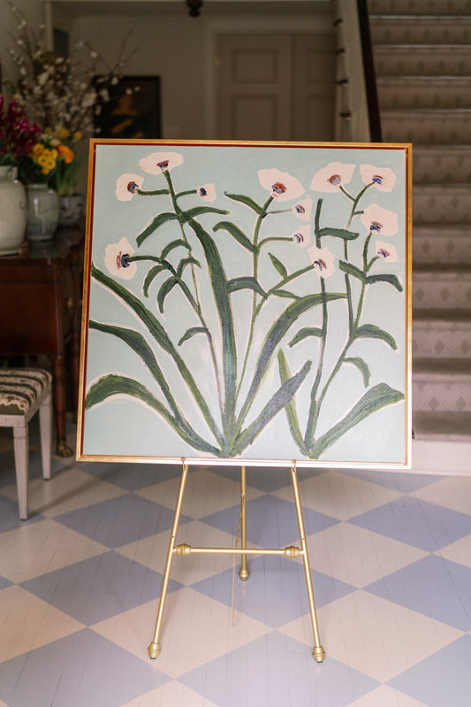 Danse des Pétales Mixed Media Painting