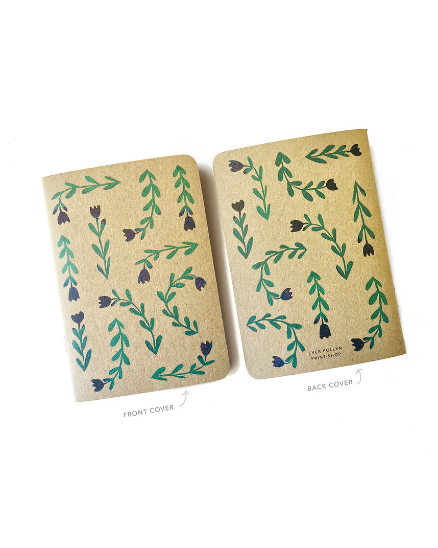 Block Print Pocket Notebook | Two Pack