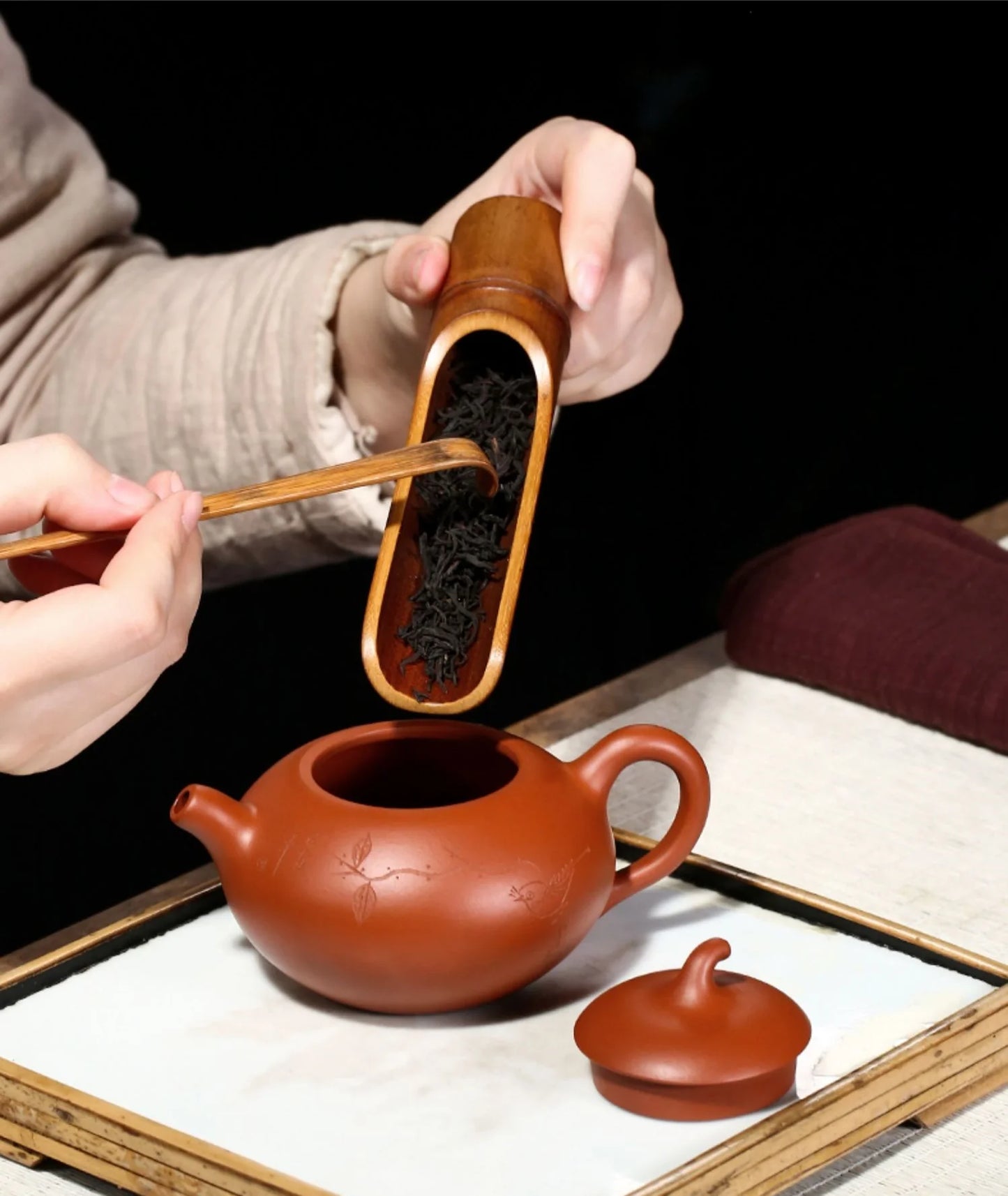 The Joy of Melons & Fruits Chinese Teapot
