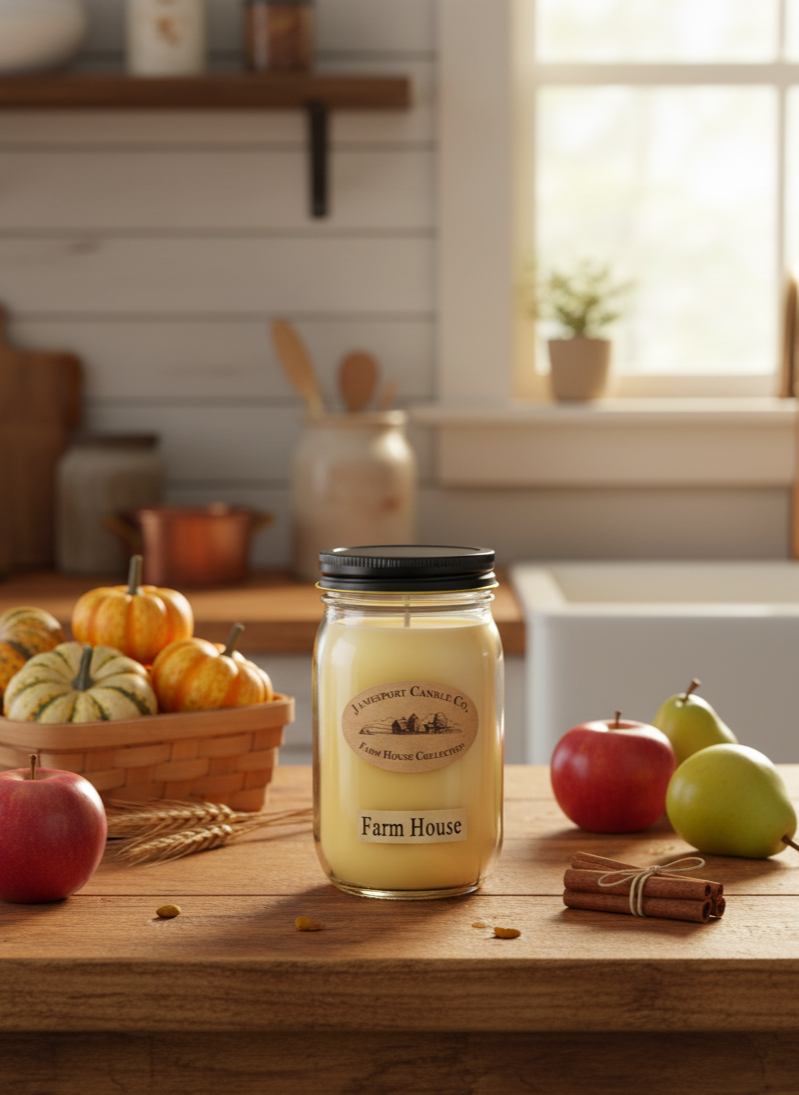 Farm House Candle | Fruit Jar