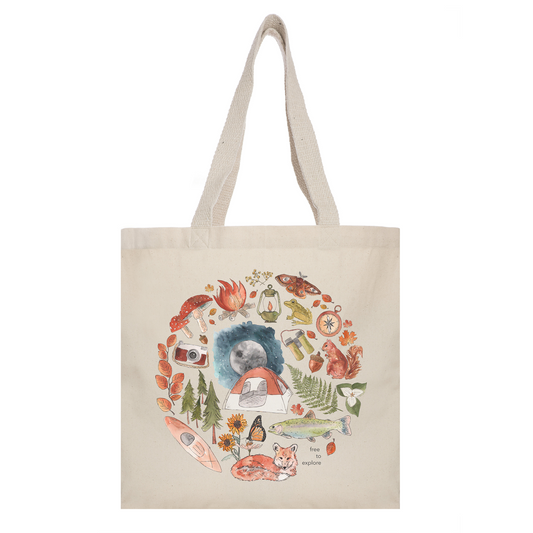 Free to Explore (Camping Edition) Tote Bag