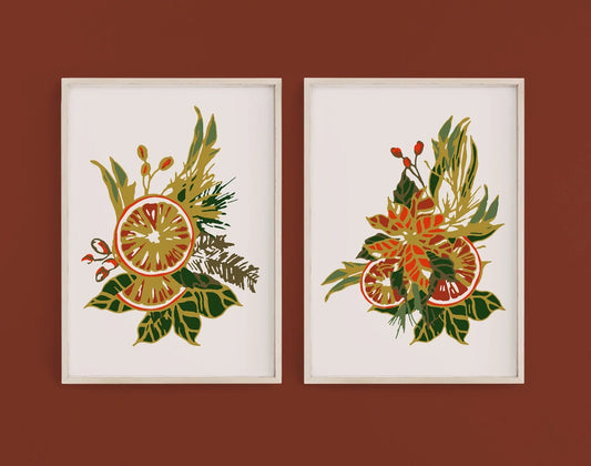 Holiday Citrus Paint-By-Numbers Kit