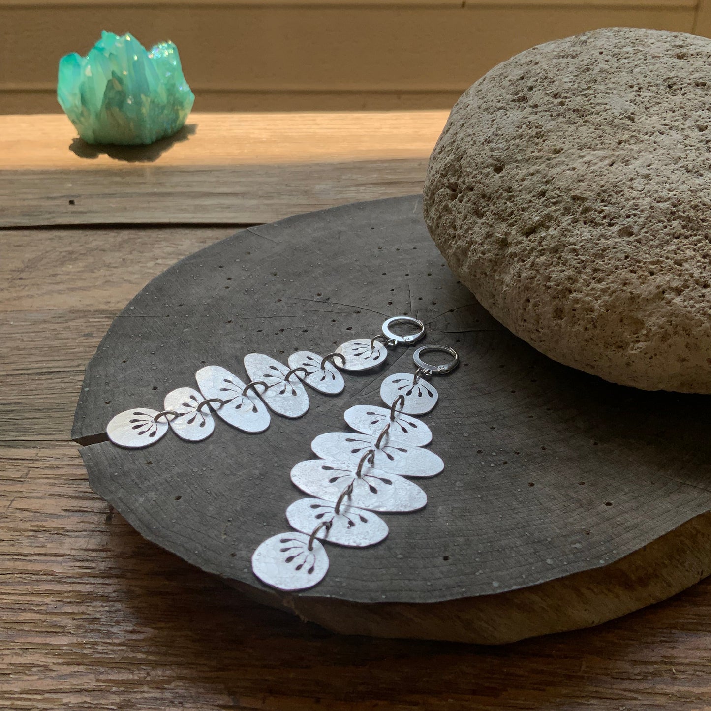 Floral Folklore River Rock Drop Earrings