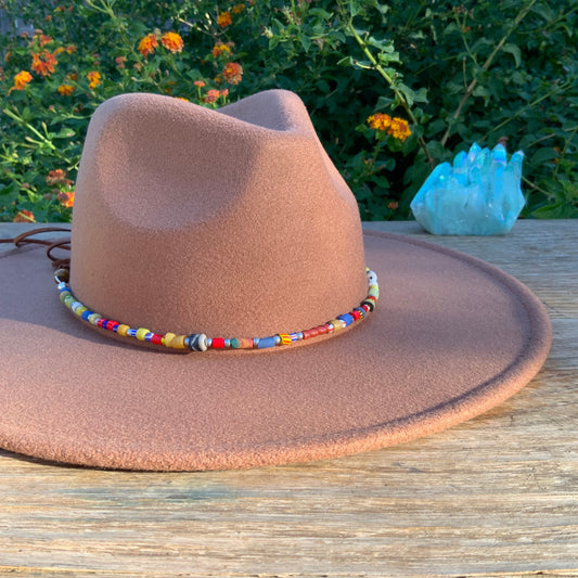 Rainbow Beaded Hatband