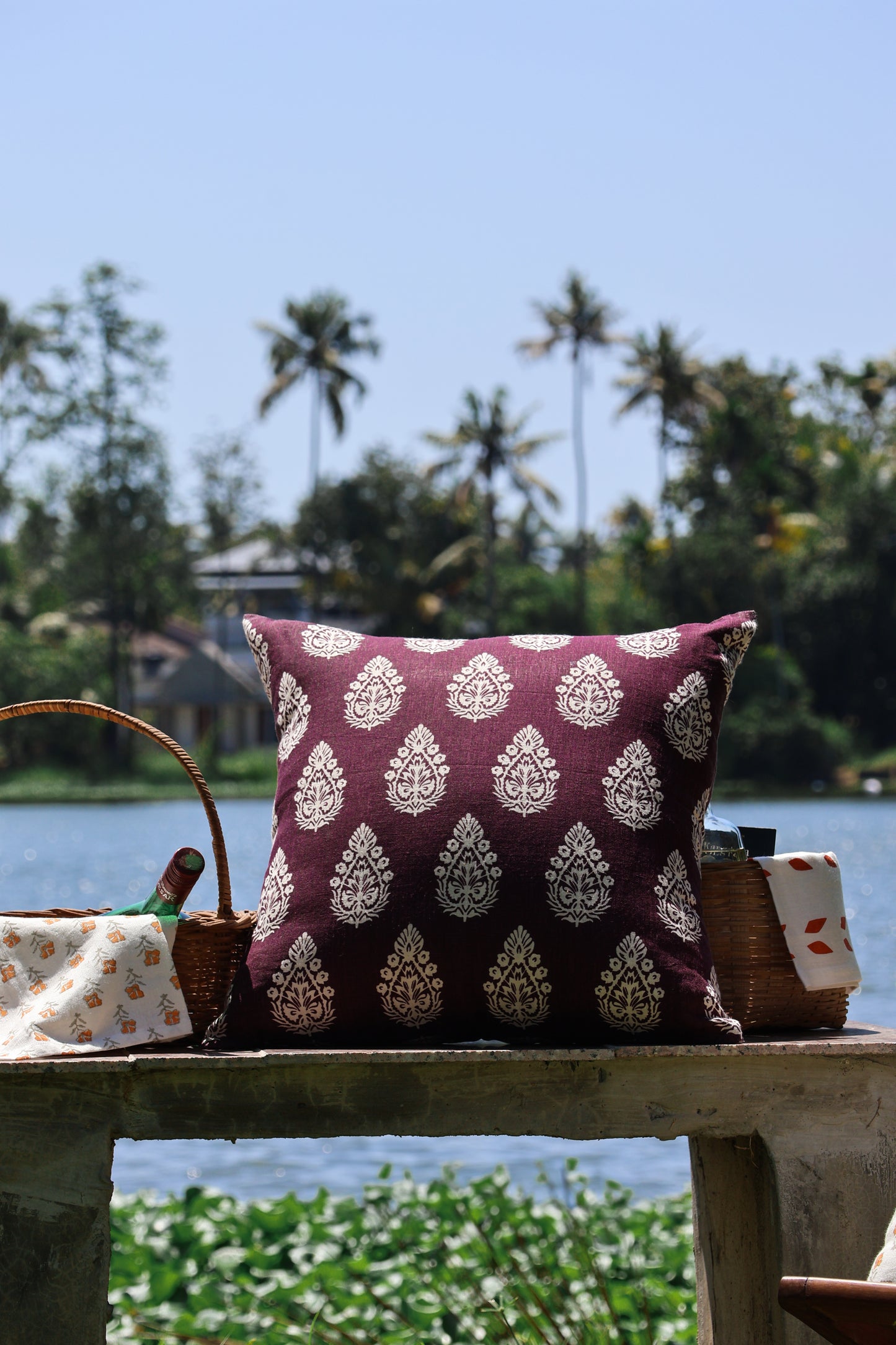 Paan Throw Pillow Cover