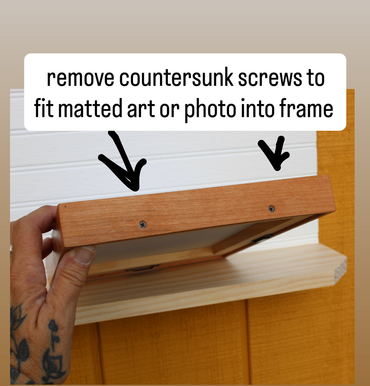 Classic Museum Frame with Backing Strainer