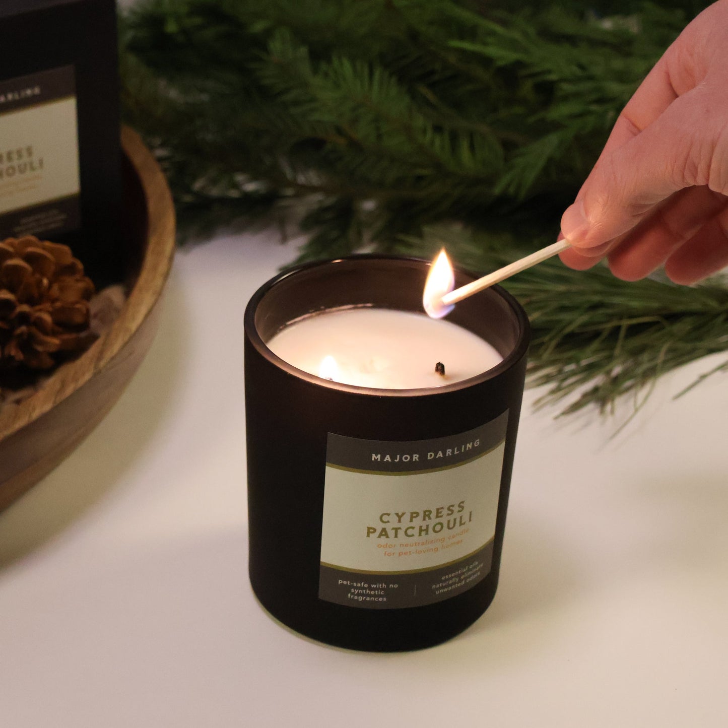 Cypress Patchouli Odor Neutralizing Candle