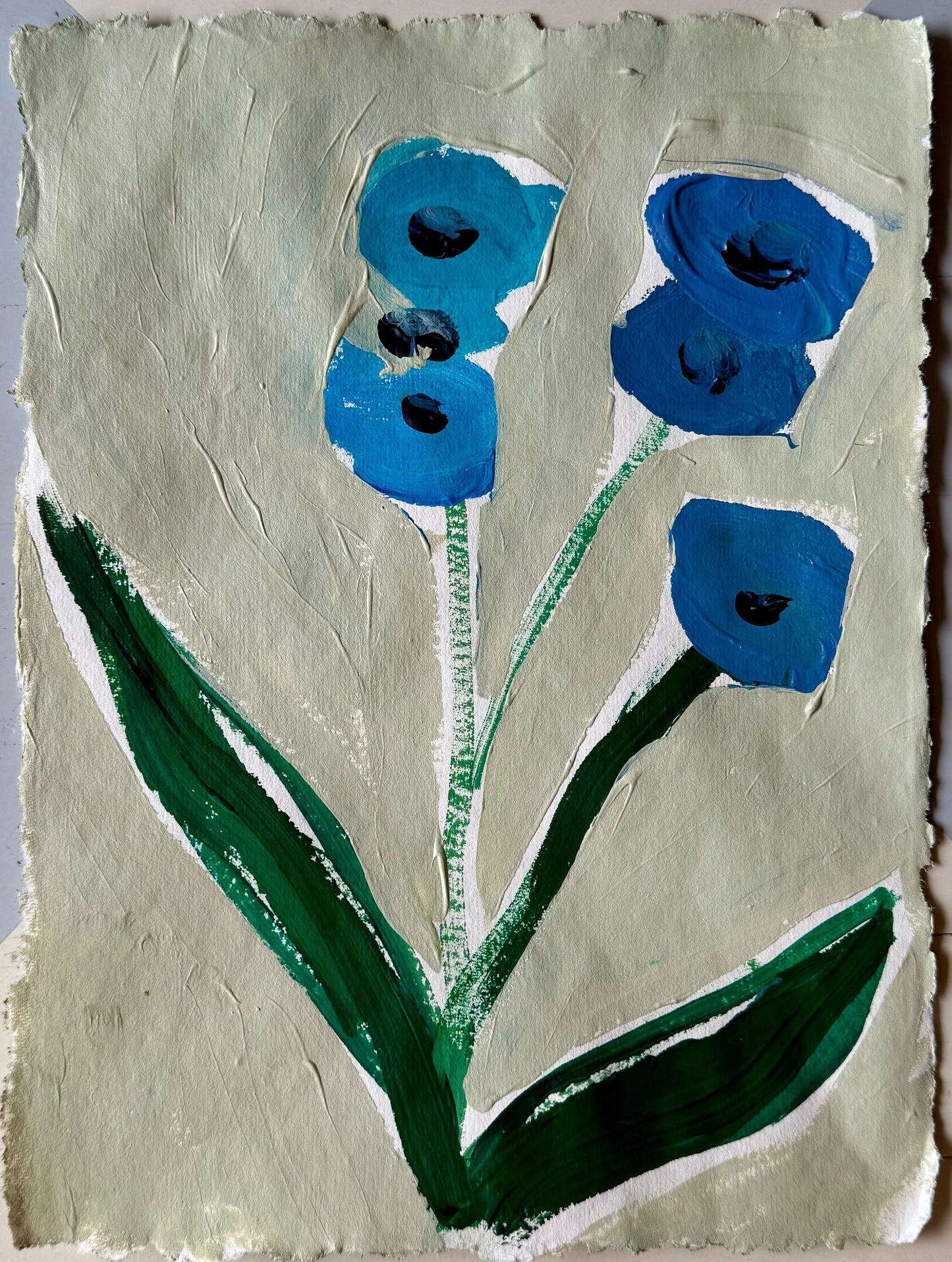Blue Vision Acrylic Painting