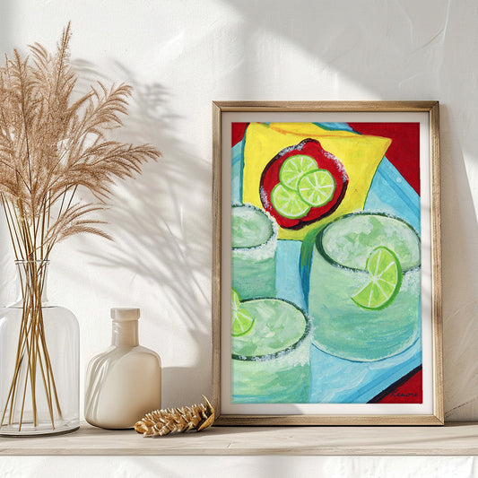 Spicy Margarita Cocktail Painting | Fine Art Print