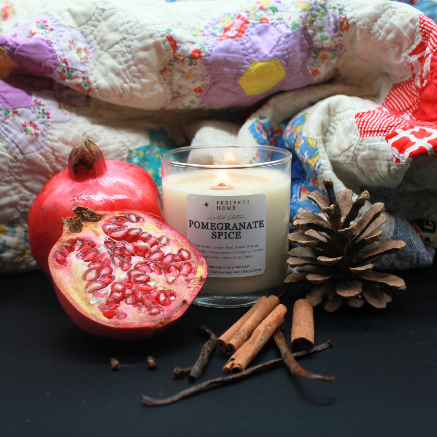 Pomegranate Spice Candle, Wax Melt, Diffuser & Room Spray