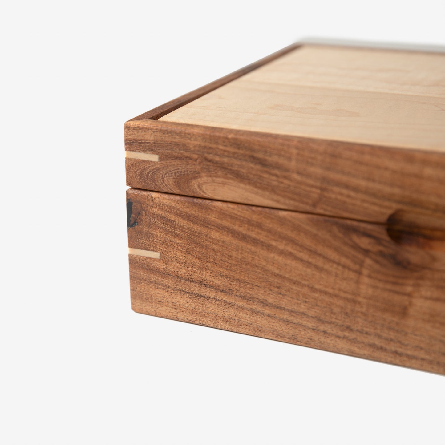 Watch Box | Desert Mesquite and Curly Maple | 8 Watch Compartments
