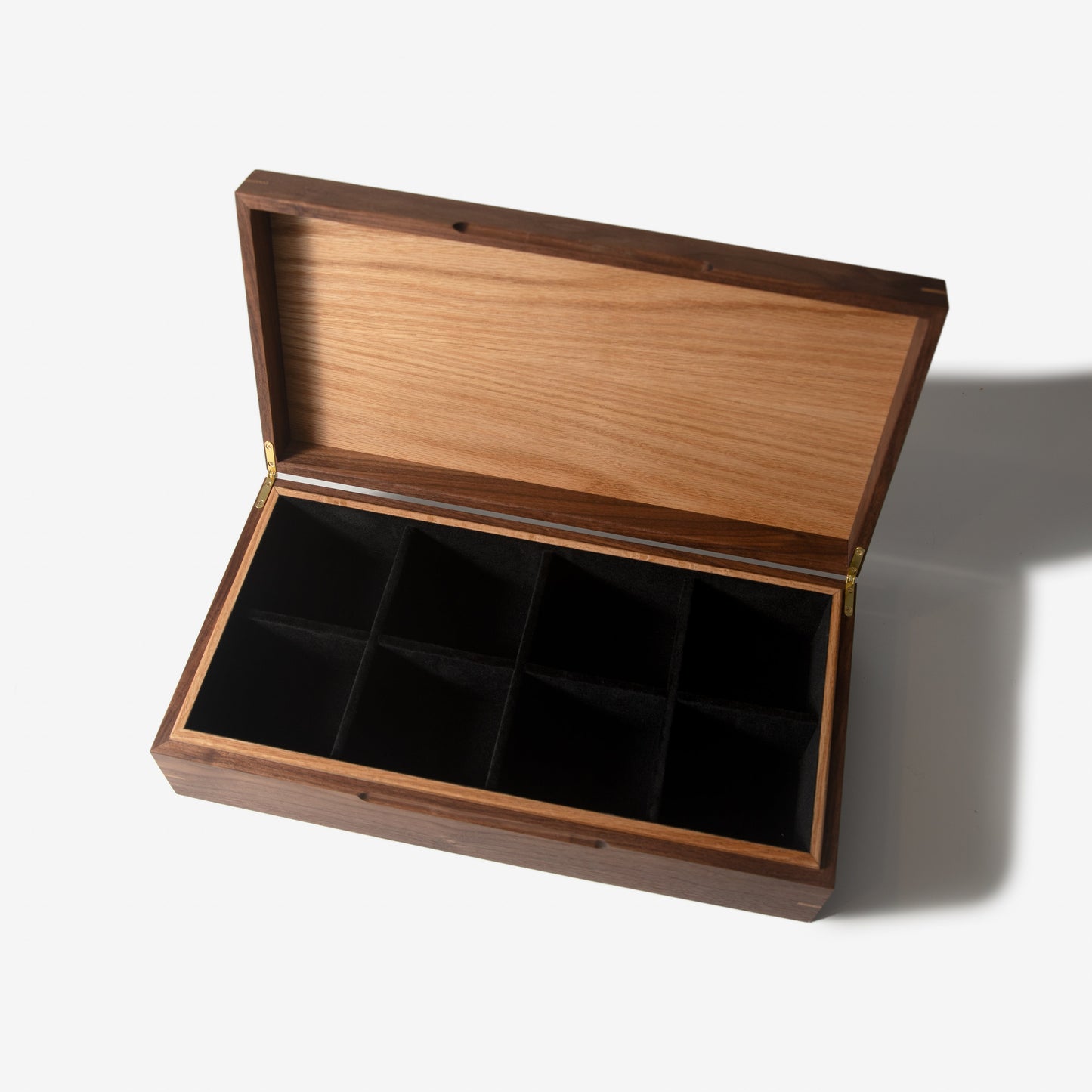 Watch Box | Black Walnut and Oak | 8 Compartments