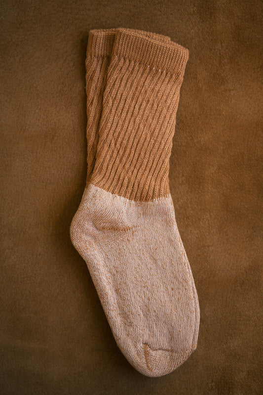 Organic Cotton Socks in Buffalo Brown | Pack of Three