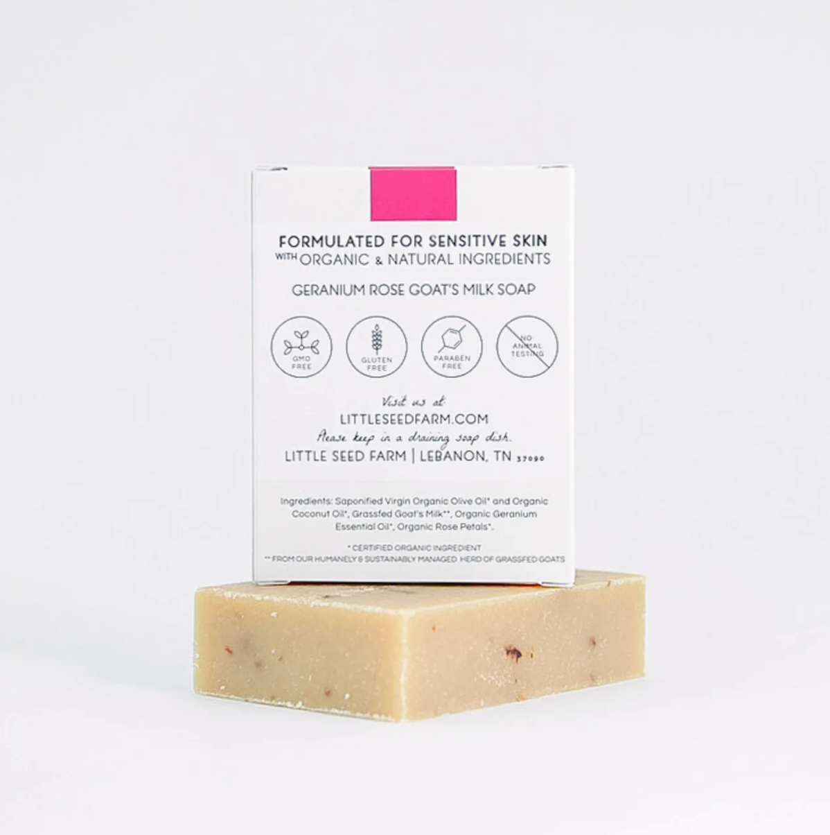 Geranium Rose Bar Soap