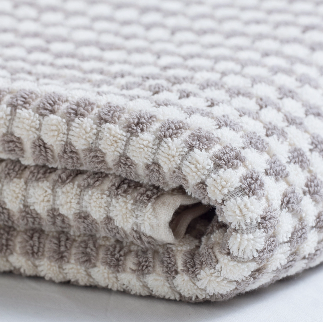 Dotted Terry Bath Towel - Set of Two