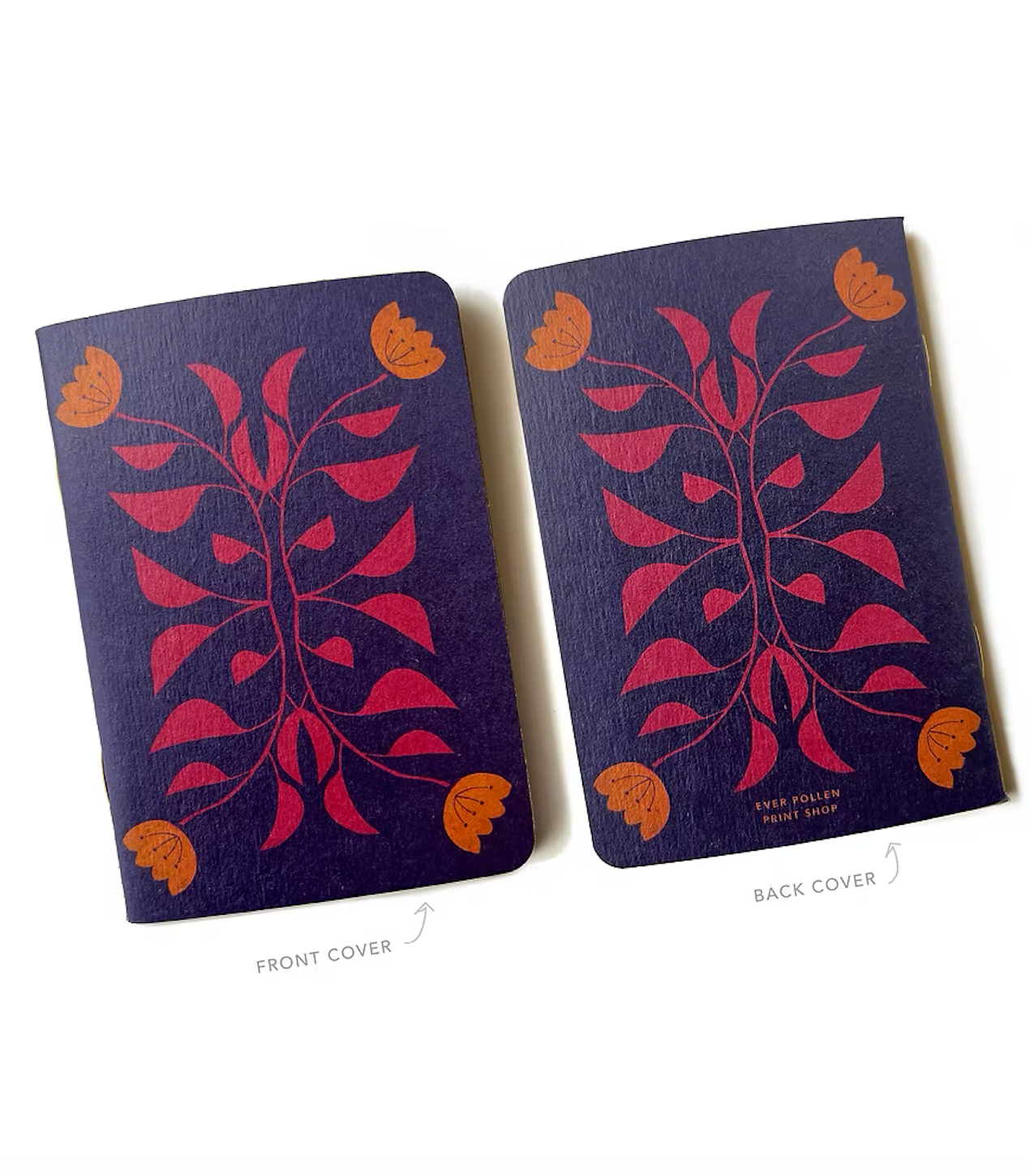 Block Print Pocket Notebook | Two Pack