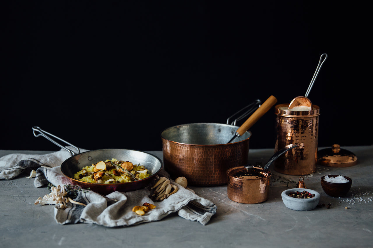 Hammered Copper Saucepan
