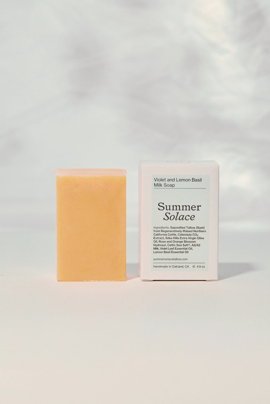 Violet & Lemon Basil Soap