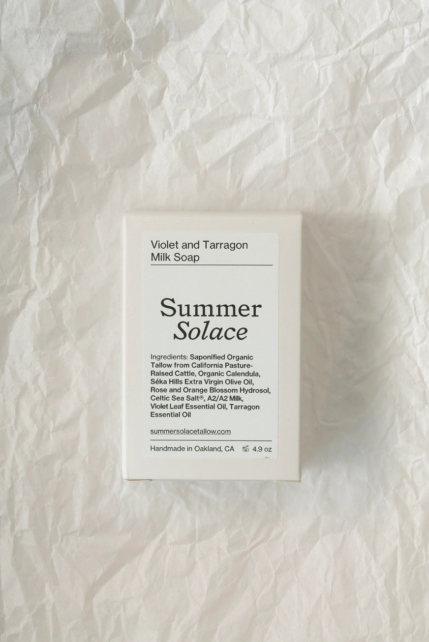 Violet & Lemon Basil Soap
