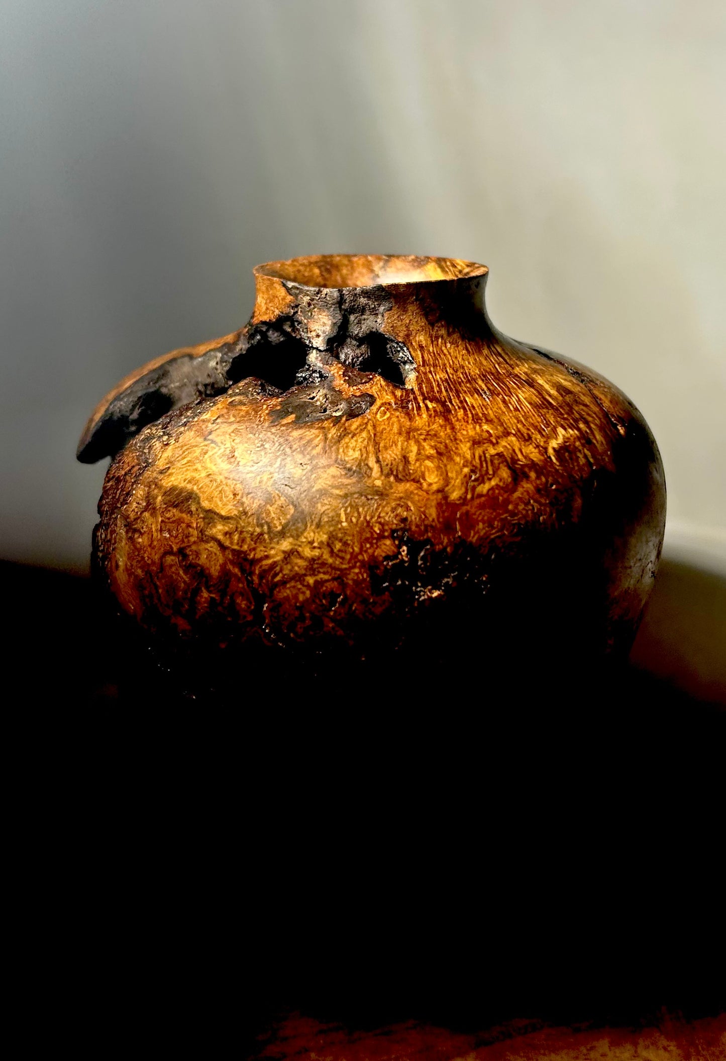 North Carolina Red Oak Burl Vase