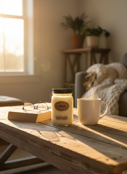 Velvet Vanilla Candle | Fruit Jar