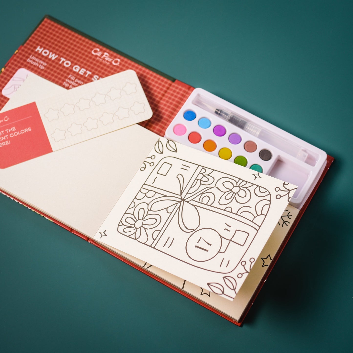 Advent Calendar Watercolor Book and Paint Set