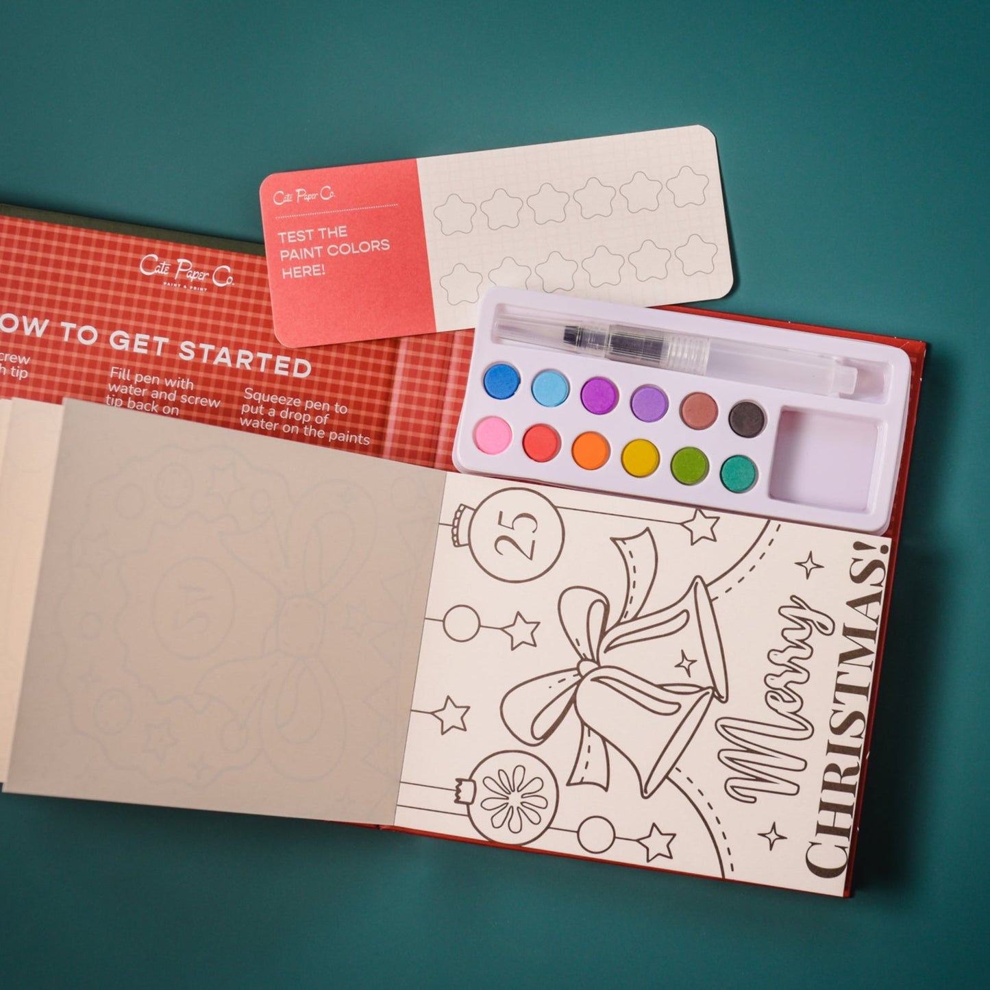 Advent Calendar Watercolor Book and Paint Set