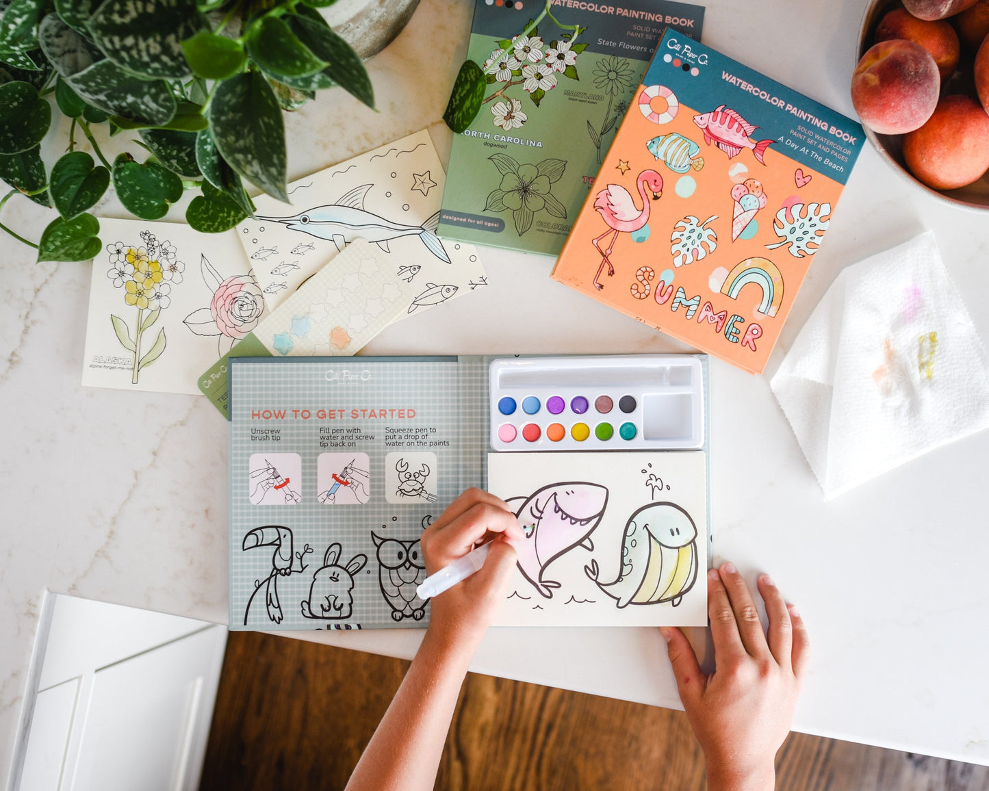 Advent Calendar Watercolor Book and Paint Set