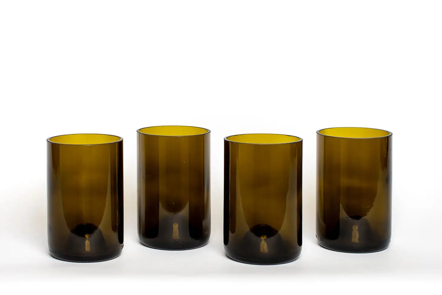 Wine Bottle Glasses - Set of Four