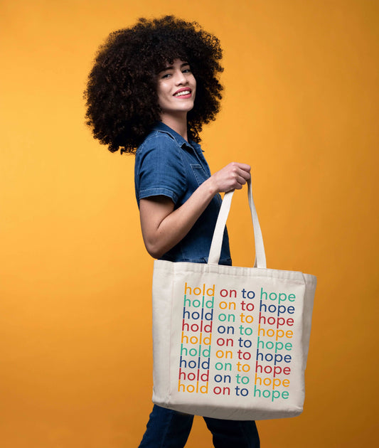 Hold On To Hope Tote Bag