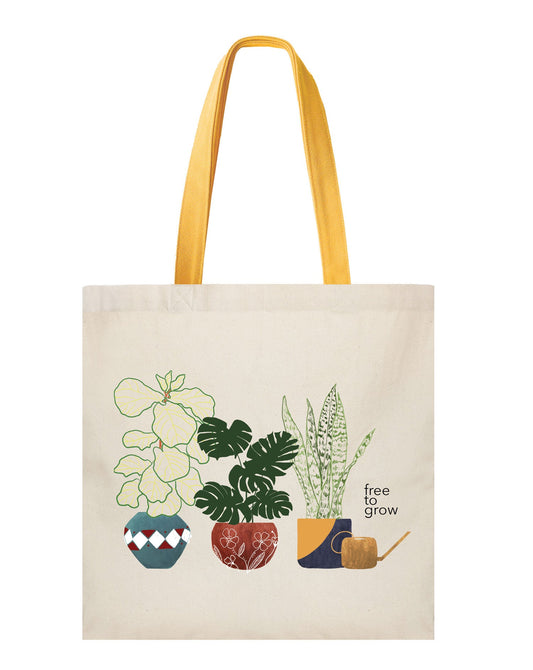 Free to Grow Houseplant Tote Bag