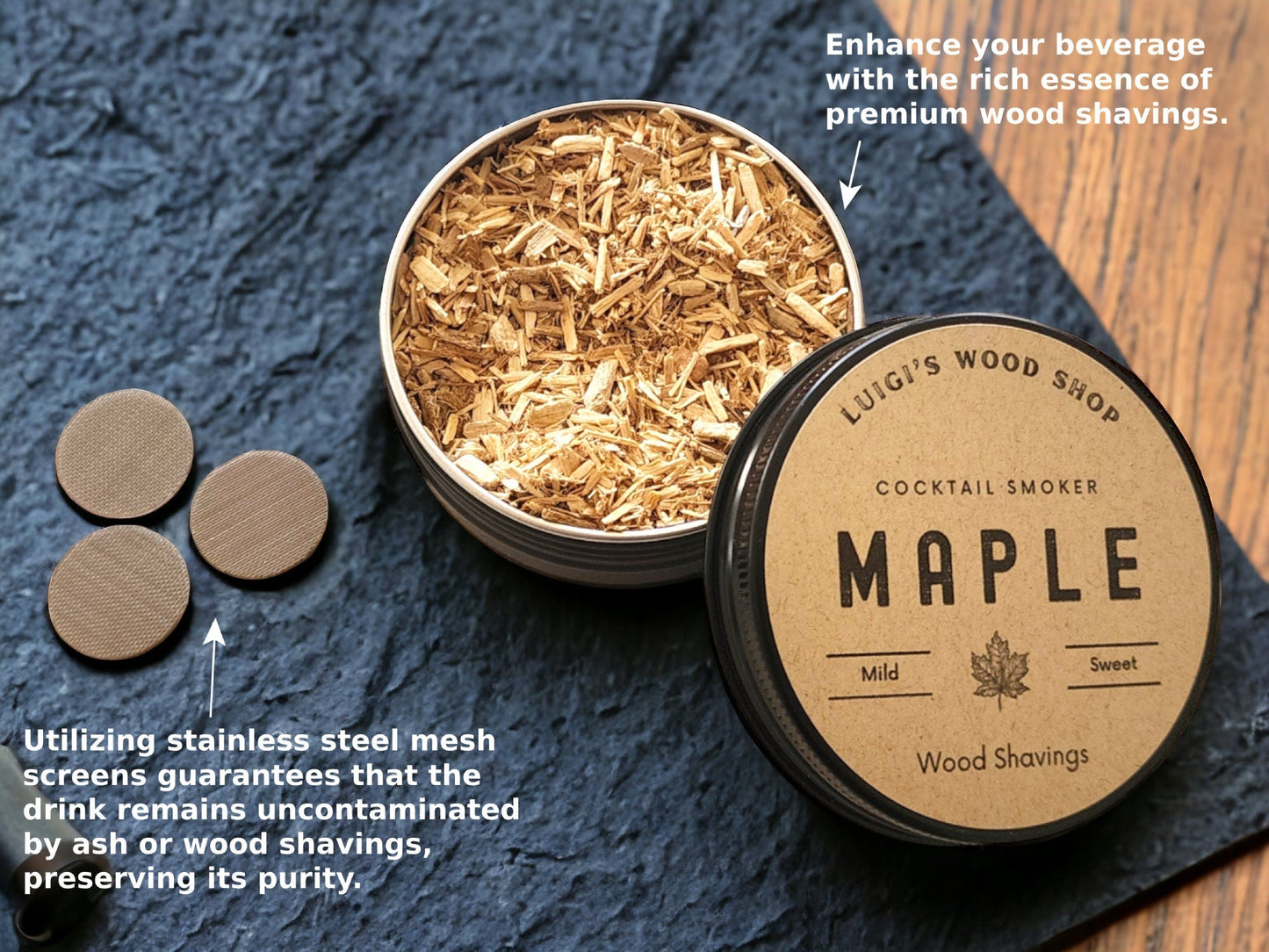 Wood Shavings for Cocktail Smoker