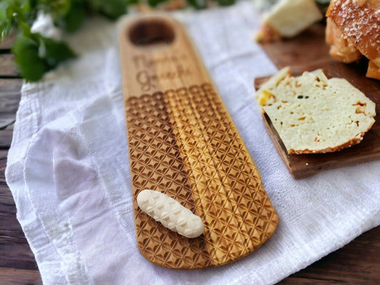 Ridged Olive Wood Gnocchi Board