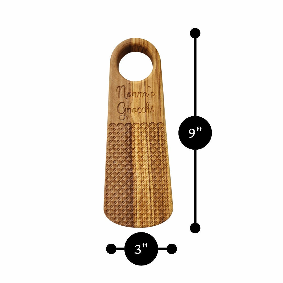 Ridged Olive Wood Gnocchi Board